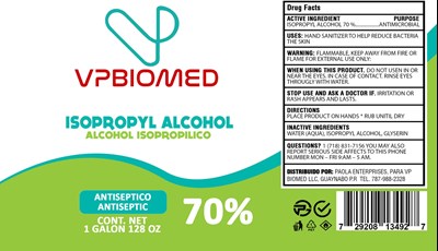 Etq. De Alcohol  Vpbiomed 1 Galon 128 Oz  Jpg